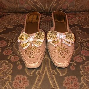 Pierre Dumas Gold Mules